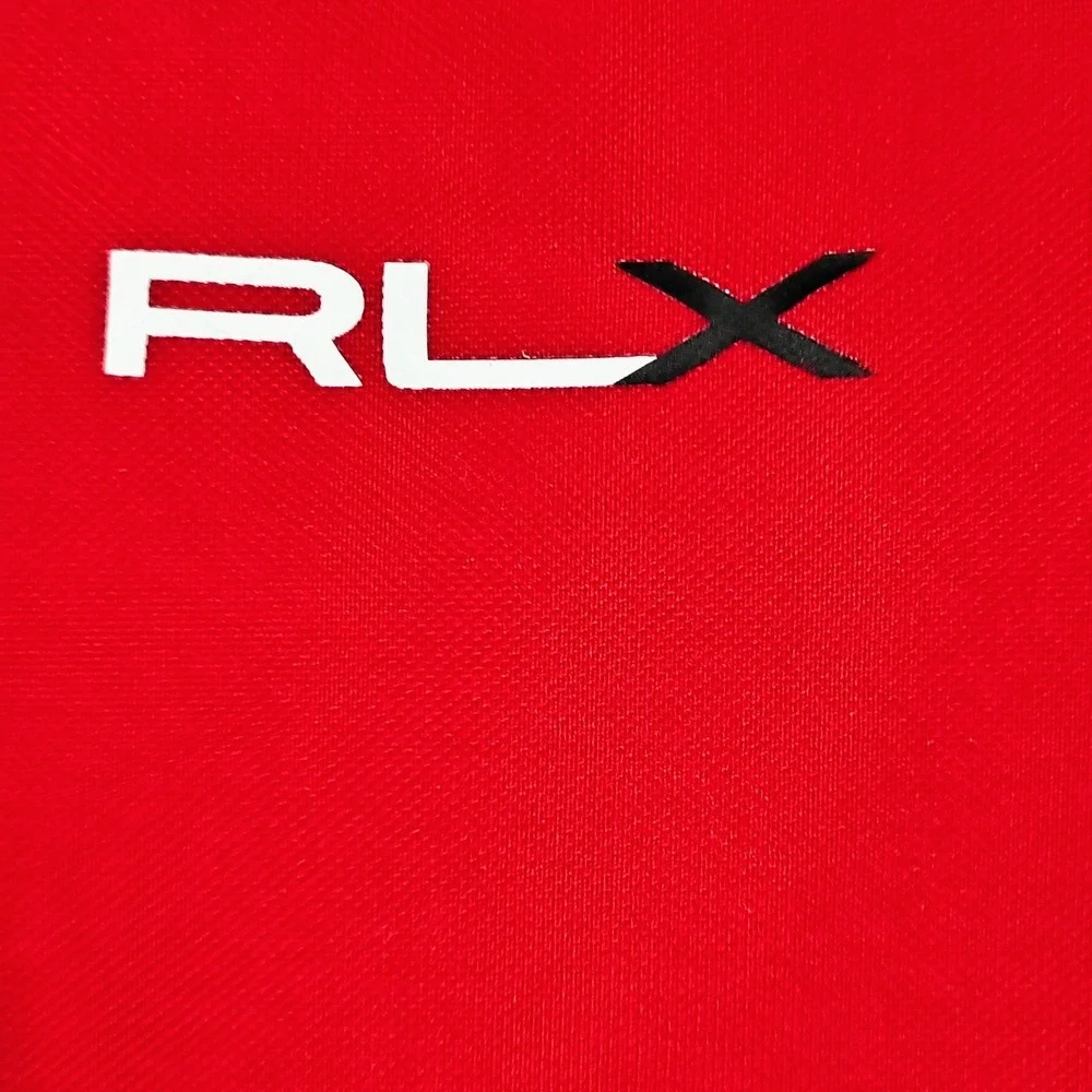 RLX Ralph Lauren Mens 3XL Red Wells Fargo Championship Golf Polo Shirt‎ preppy